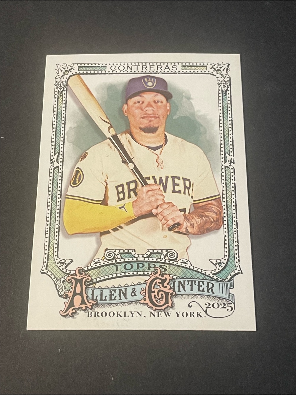 2025 Topps Allen & Ginter Base #113 William Contreras Brewers Base Card